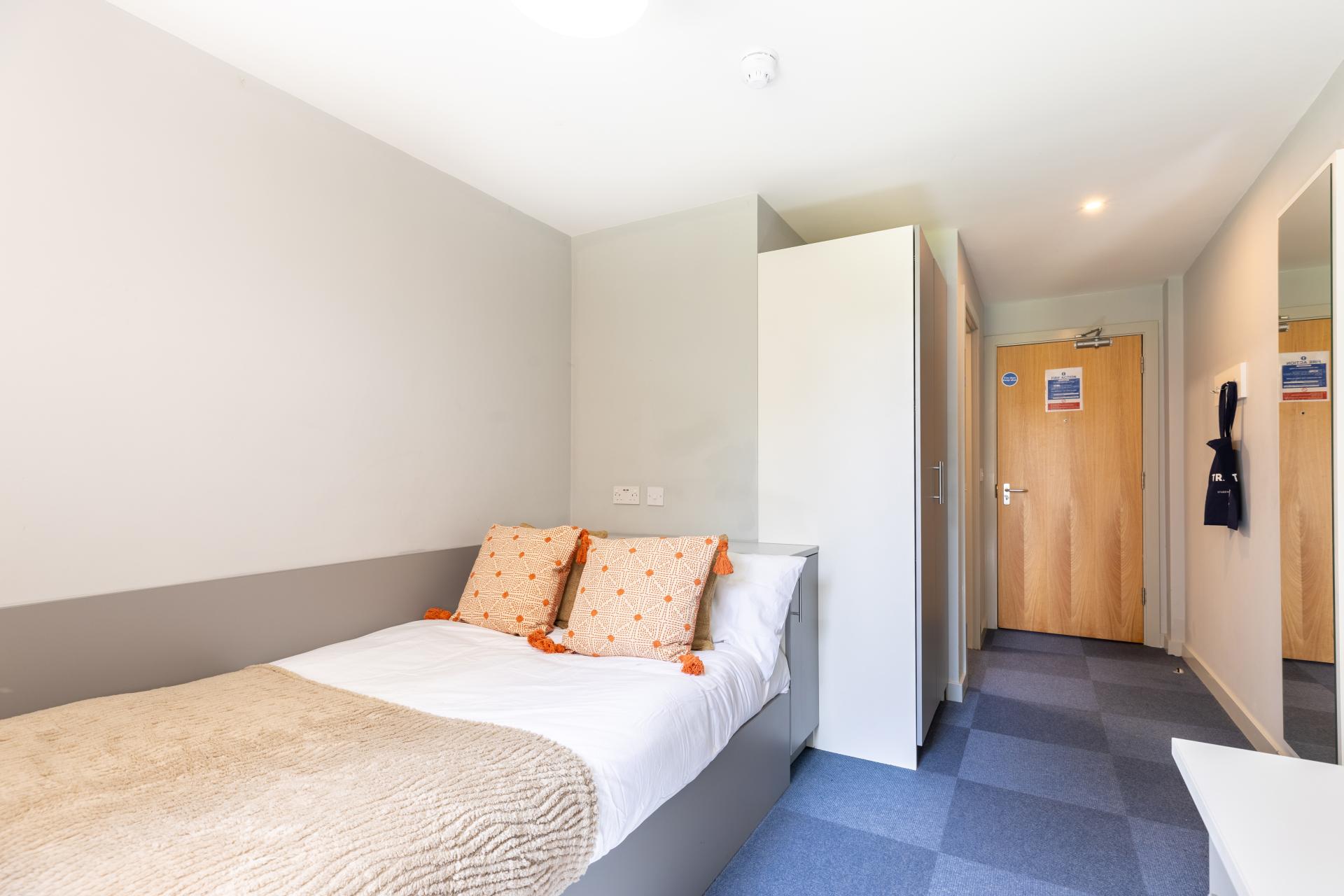 Bright ensuite bedroom at The Tramshed